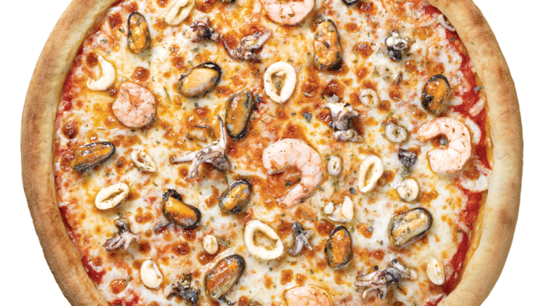 Pizza fruits de mer