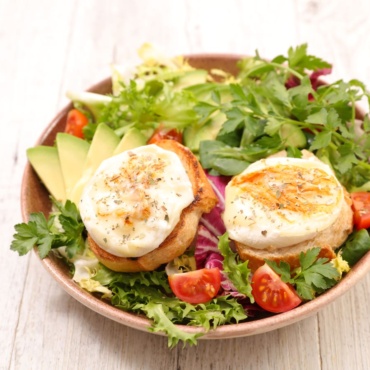 Salade chèvre chaud